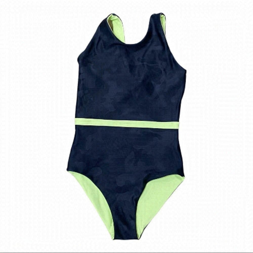 Zella Reversible Journey One-Piece Swimsuit black